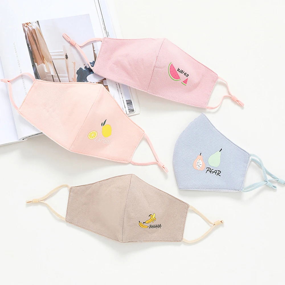 

Reusable Mouth Mask For Children Cartoon Mouth-muffle Face Medical Cover Anti-dust Windproof Healthy Running Cycling Masks