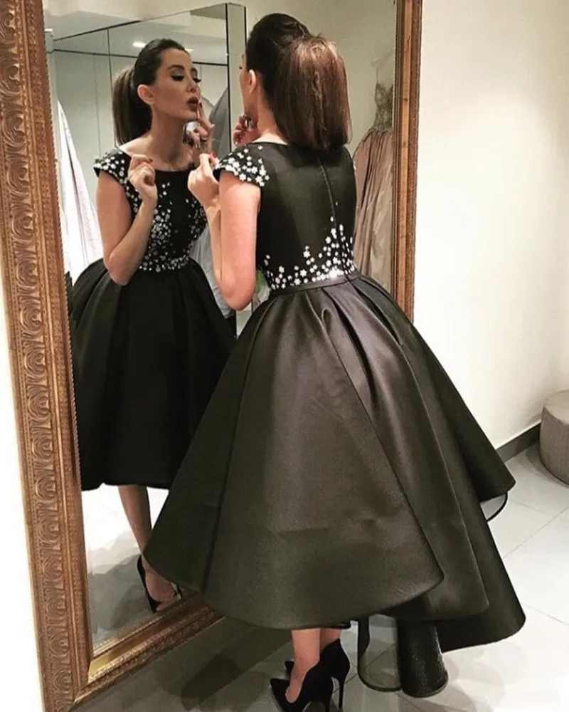 Халат De Soiree vestido de noiva longo, арабское элегантное вечернее платье для выпускного вечера, 2018 короткое переднее длинное сзади, платья для матери
