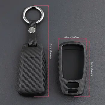 

Soft TPU Car Key Fob Cover Case For Audi A4 A5 Q5 Q7 S4 S5 SQ5 TT Auto Key Protection Cover With key ring Car Styling