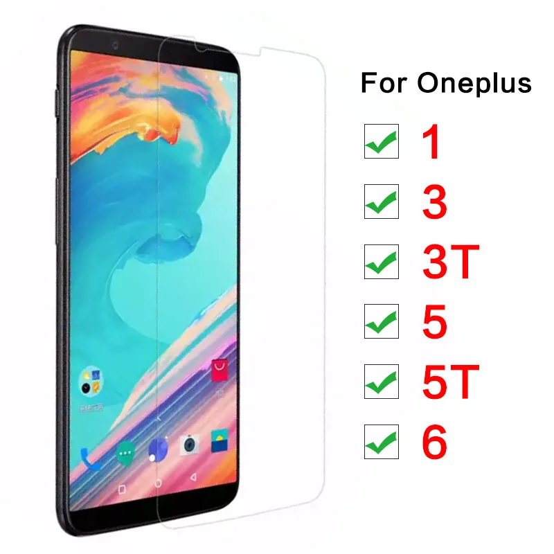 Для Oneplus 6T Защита экрана для One Plus 5 3 6T X 1 2 7 защитная пленка из закаленного стекла 9H 2.5D защита стекла