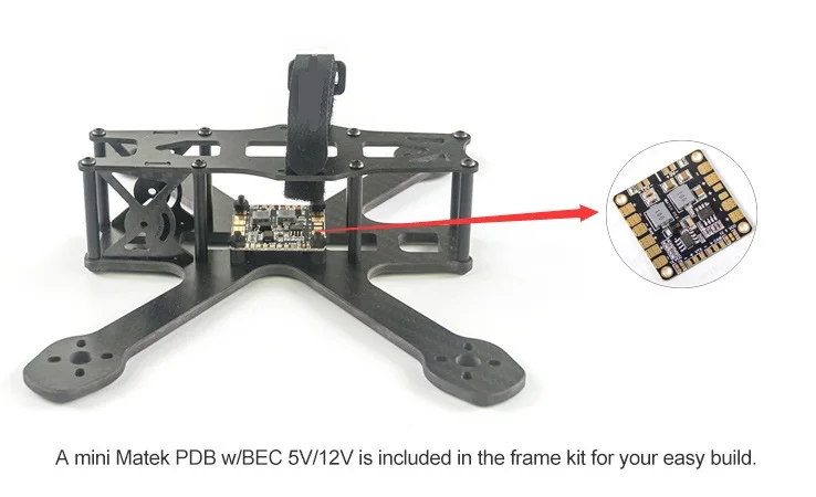 ZMR210R 210 мм гоночный Квадрокоптер Рамка комплект с печатной платой