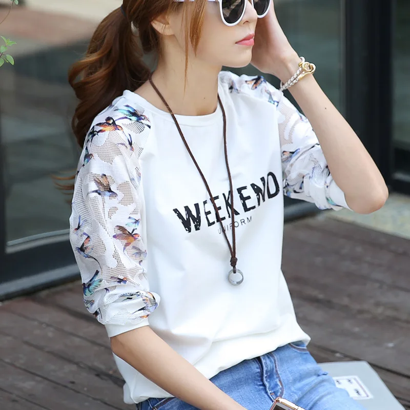 

Mr.nut spring 2019 new Korean version of the loose long-sleeved women's versatile shirt fashion trend print hoodie