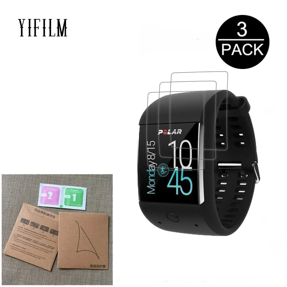 

3Pack For Polar M600 Sporting Smart Watch Explosion-proof Screen Protector 5H Ultra-thin High Definition Anti-shock Film