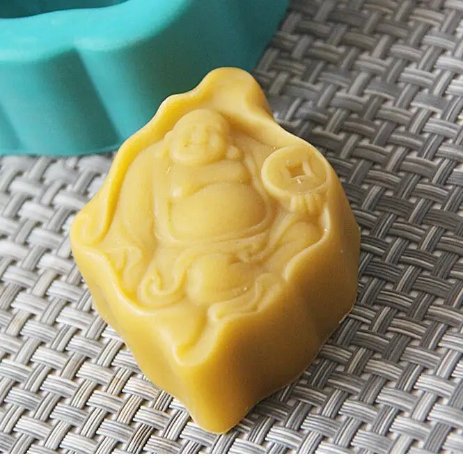 Silicon Soap Mold Maitreya Buddha moulds Handmade mini essential oil