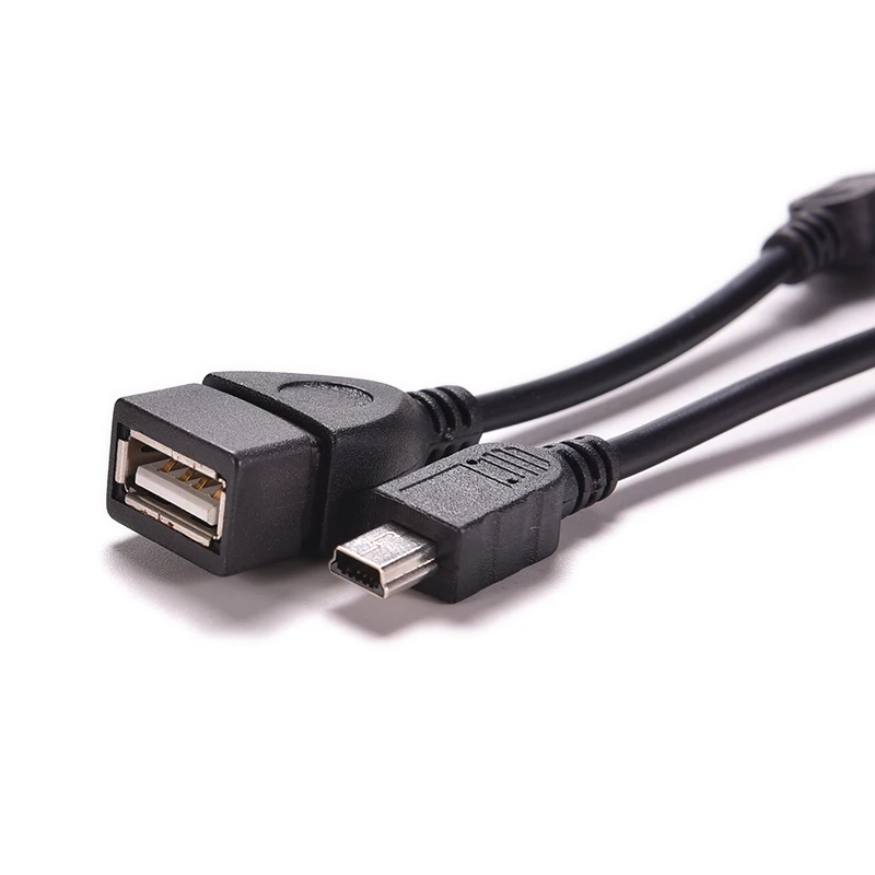 1PC 5pin Mini USB Male to USB 2.0 Type A Female OTG Host Adapter Cable