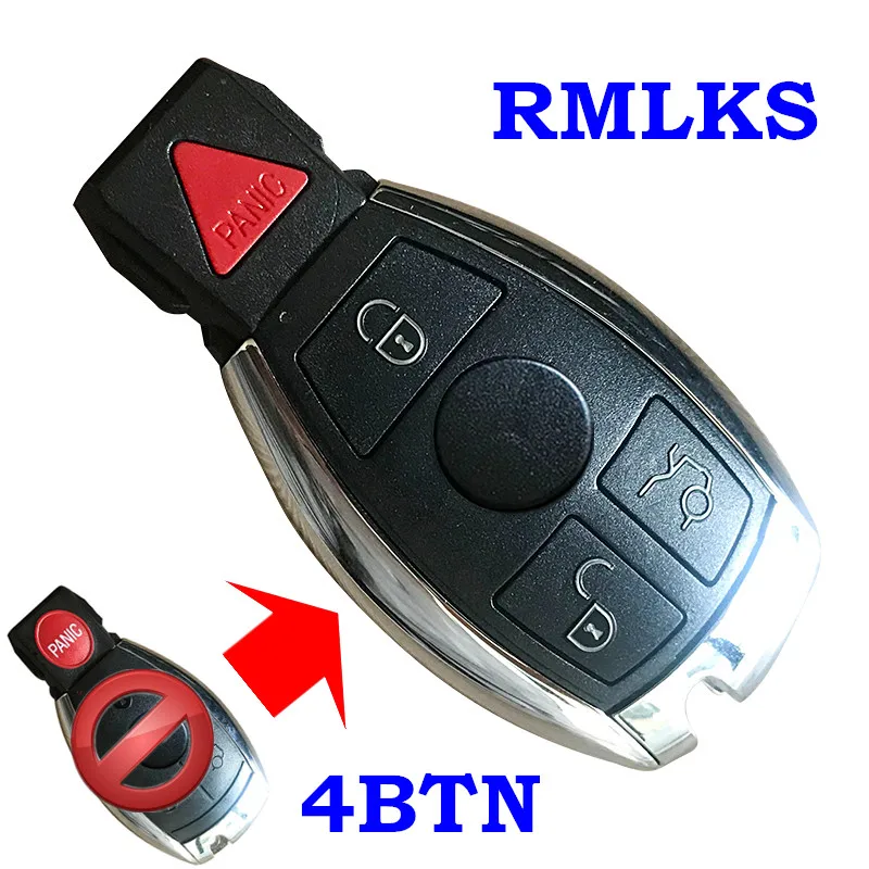 RMLKS, 3, 4 кнопки, умный Автомобильный ключ, оболочка дистанционного ключа, чехол для Mercedes Benz C E Class 2010 2011 2012 2013