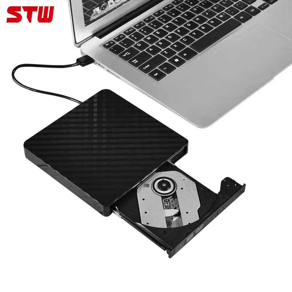 

STW 8040 Optical Drive Laptop External Enclosure USB 2.0 Optical Drive DVD CD Burner Writer Player