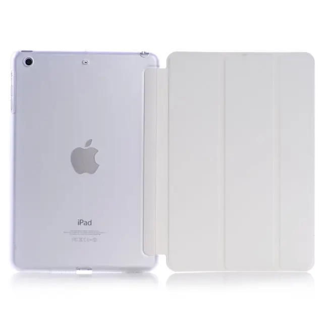 Для Apple iPad 2 3 4 спальный wakup Ultral Тонкий кожаный чехол для iPad 4/ 2 - Цвет: Бежевый