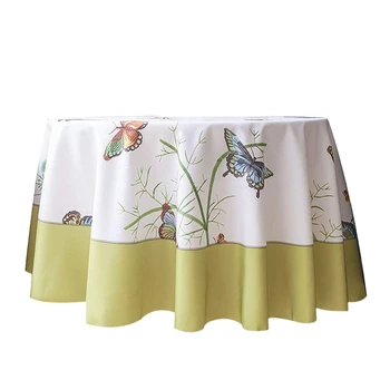 

Decorative Butterfly Print Water Resistant Tablecloth Wrinkle Free And Stain Resistant Fabric Tablecloths