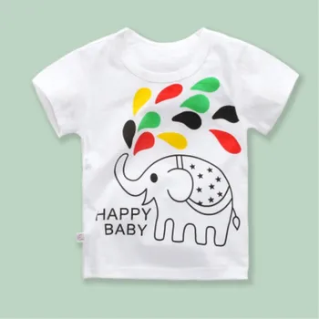 

New 2018 Boys & Girls T-shirts Pop Heroes Cotton Short-sleeved T-shirts Printing Children's cartoons Gray Children's clothing