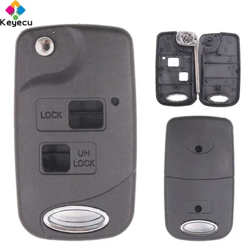 

KEYECU 10PCS/Lot Modified Flip/ Folding Remote Key Shell - 2/ 3 Buttons & TOY48 Blade - FOB for Lexus IS200 GS300 LS400 RX300