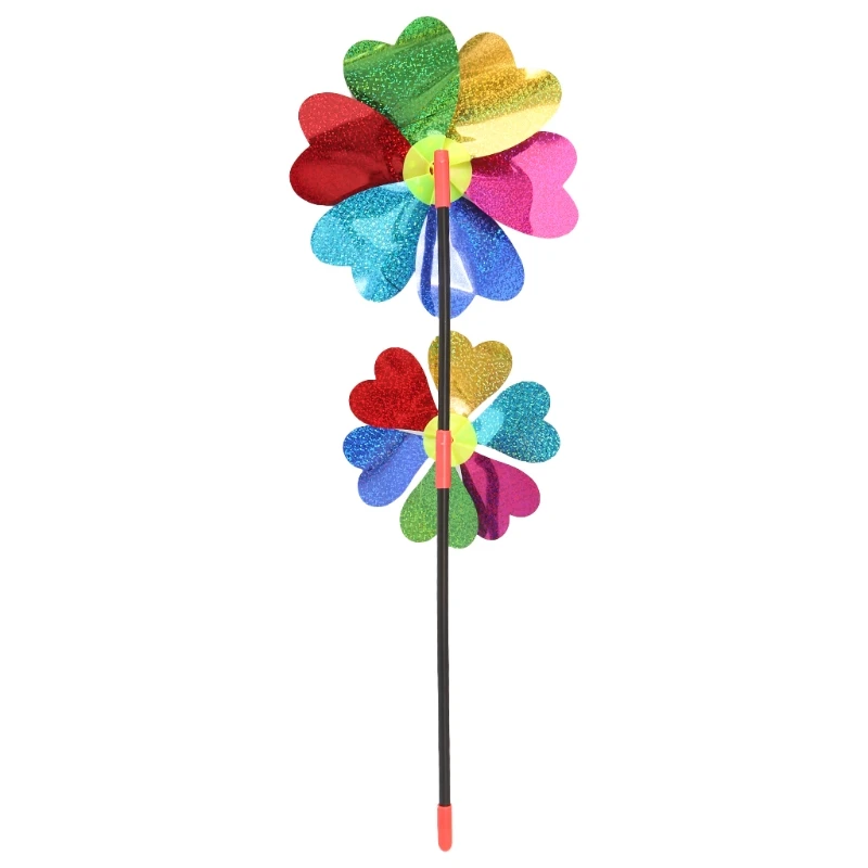 HBB красочные DIY блесток мельница ветра вертушка дома шланг для полива огорода, двора, декоративные детские игрушки