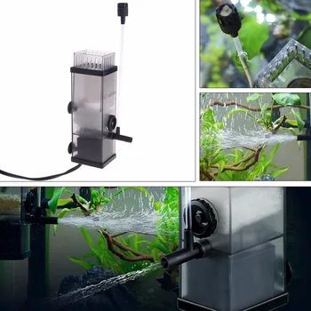 

New 5W Aquarium Pump Oil Film Remover Water Protein Surface Skimmer Filter For Fish Tank Aquarium Water Filter Pump
