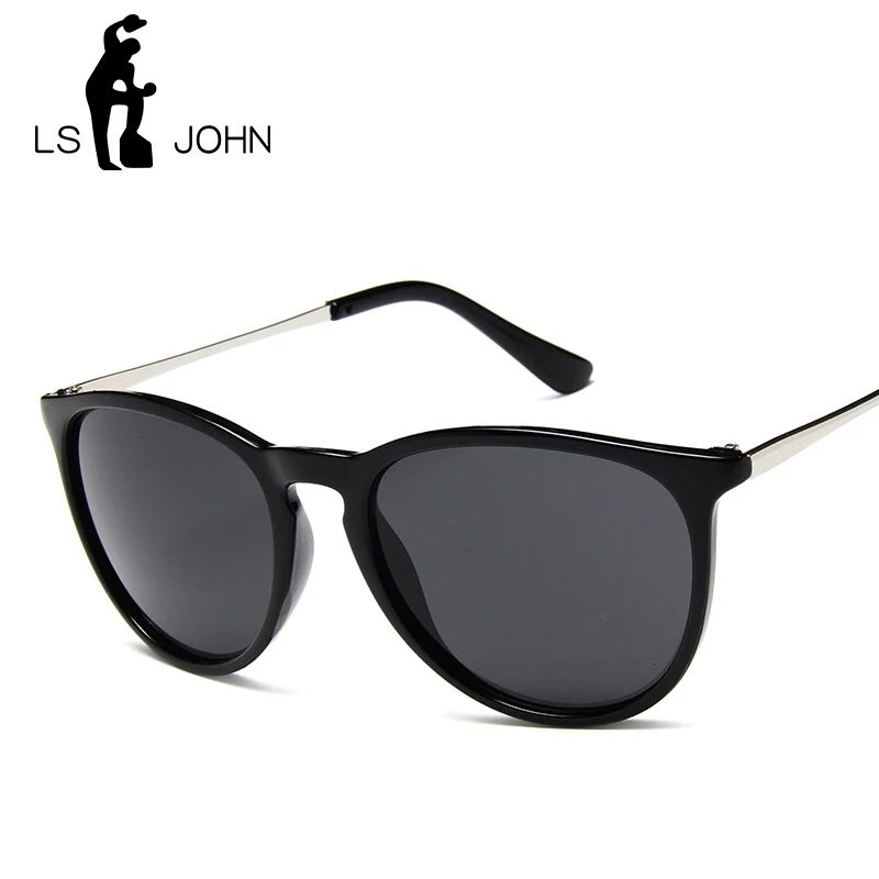LS JOHN новейшие круглые мужские солнцезащитные очки брендовый дизайн полная рамка UV400 Защитные Оттенки oculos de sol hombre очки для вождения