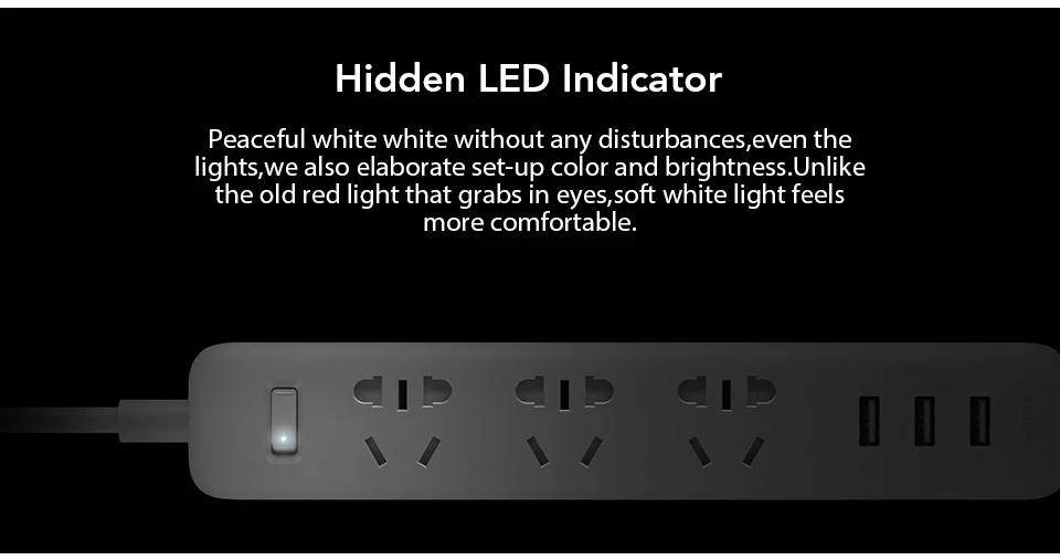 Original Xiaomi Mijia Smart Power Strip 3 2A Fast Charging USB Ports + 3 Sockets Xiaomi Xiaom MI Smart Home Black With Adapter (9)