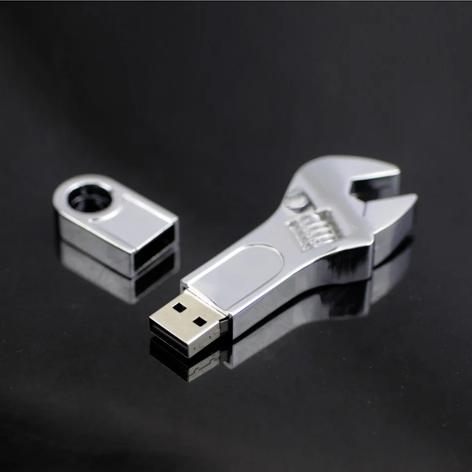 Металлический регулируемый ключ USB флэш накопители 4 ГБ 8 16 32 64 Гб u диск