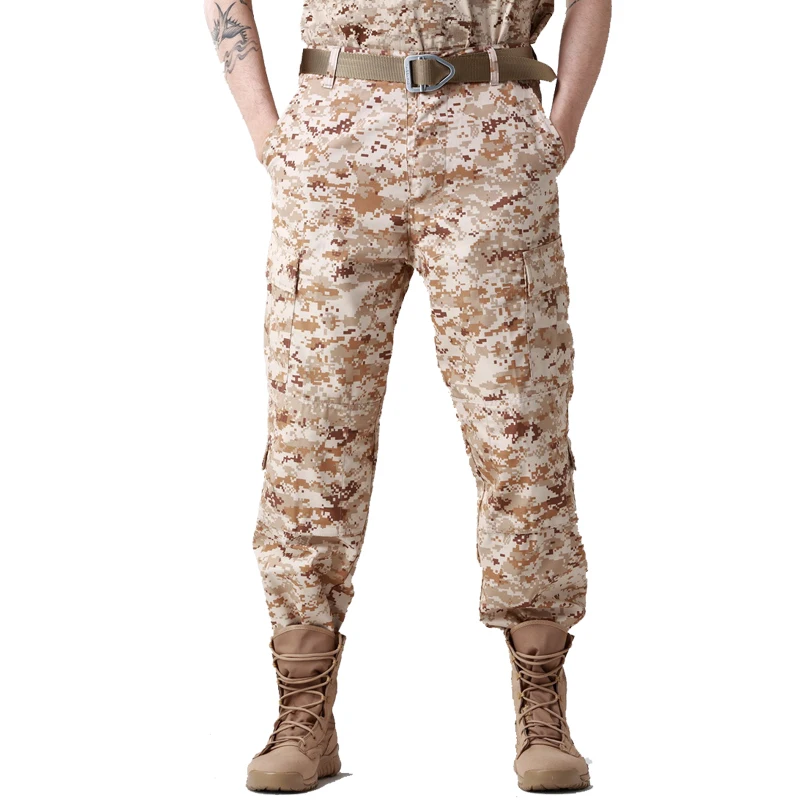 Камуфляжные свободные штаны с большими карманами Военная Тактическая рабочие брюки Для мужчин армейские брюки охотника мешковатые брюки спецодежды черный Джунгли брюки Python 2XL