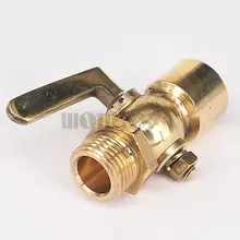 Латунь стока Petcock отключения Клапан 1/" bsp мужчин 1/2" BSP Женский Нитки для топливного газа масла air