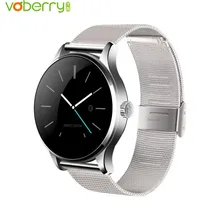VOBERRY умные часы 1,22 дюймов с круглым экраном фитнес-трекер монитор сердечного ритма Bluetooth Смарт-часы для IOS Android PK KW88