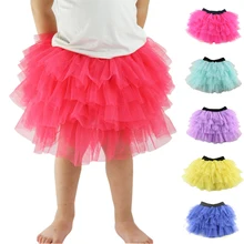 Wennikids Summer Baby Girl Candy Color Half length Tulle Tutu Skirt 16 Colors Solid Color Wholesale