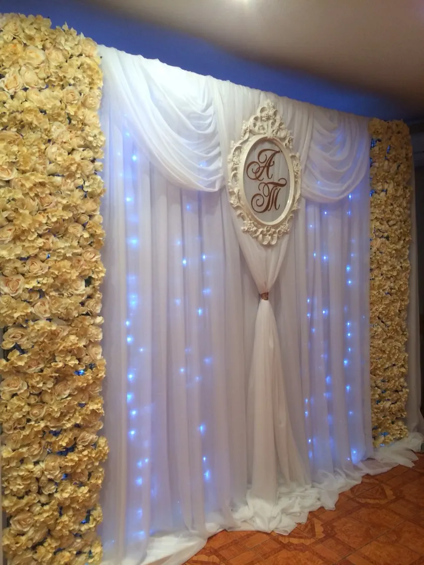 

EMS Free Shipping-10pcs/lot Artificial silk rose flower wall wedding background lawn/pillar road lead market decoration