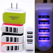 3 порта 3.1A тройной USB порт настенное домашнее зарядное устройство переменного тока для путешествий адаптер ЕС вилка зарядное устройство для мобильного телефона iphone X для samsung