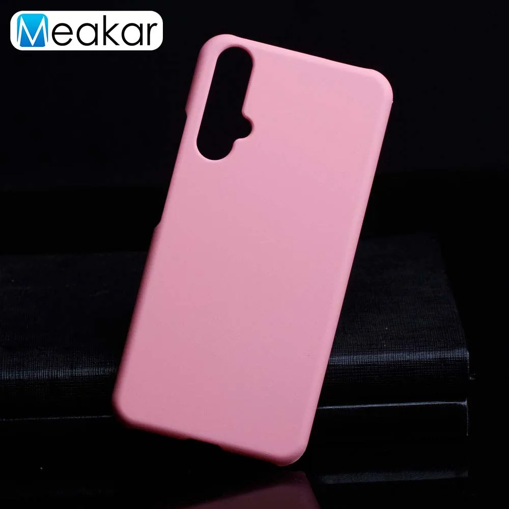 Матовая Пластик Coque 6.26For huawei Honor 20 чехол для huawei Honor 20 Honor20 10i 20i Pro Lite чехол для телефона чехол-лента на заднюю панель - Цвет: Pink