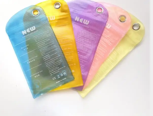 

Водонепроницаемая пластиковая сумка на молнии для розничной продажи, упаковка с отверстиями для кабеля, мягкий чехол для смартфона lin3922