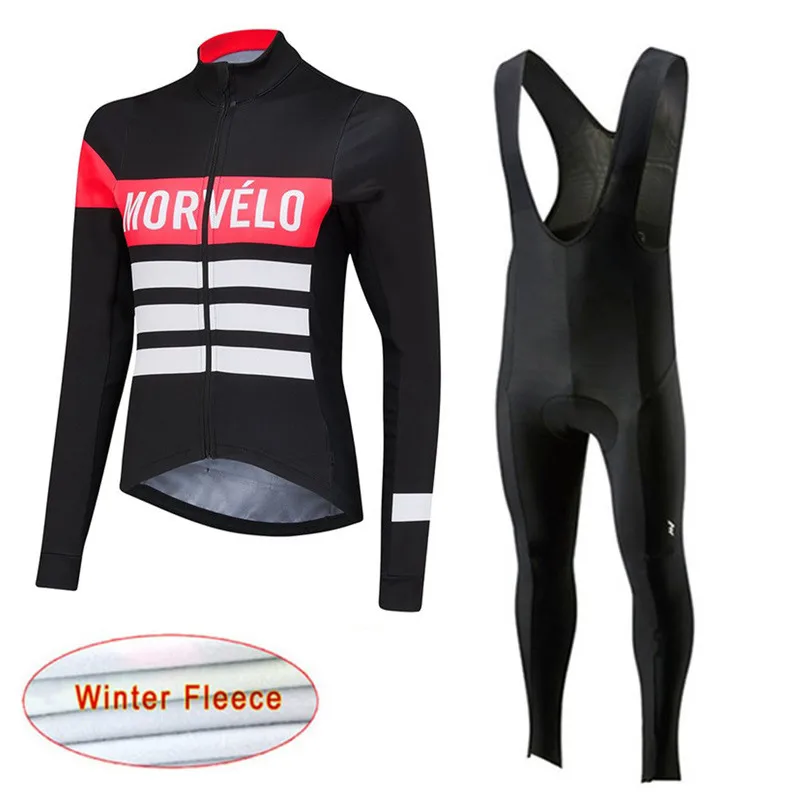 Morvelo с длинным рукавом Ropa Ciclismo Invierno майки спортивные зима термальность флис MTB Велосипедный спорт костюмы велосипед одежда 16D гель