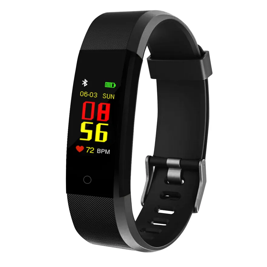 

New Smart Bracelet Heart Rate Monitor Blood Pressure Monitor Fitness Smartband Watches Step Counter Message Push Band pk fitbits