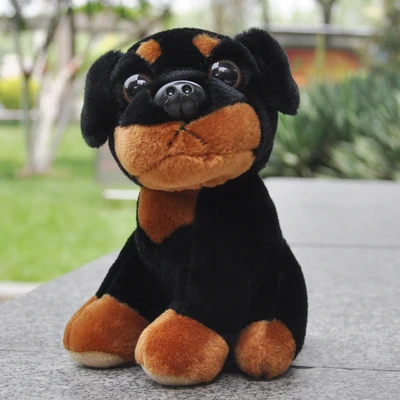 

Набивная плюшевая игрушка в виде собаки ротвейлера, 18 см, w774