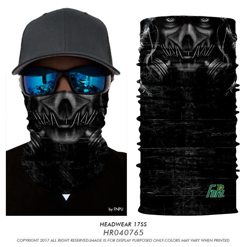 Череп Джокер спортивный волшебный шарф Велоспорт лыжные головные уборы гетры для шеи ветрозащитные рыболовные банданы бесшовная Балаклава маска для лица повязка на голову - Цвет: HR040765