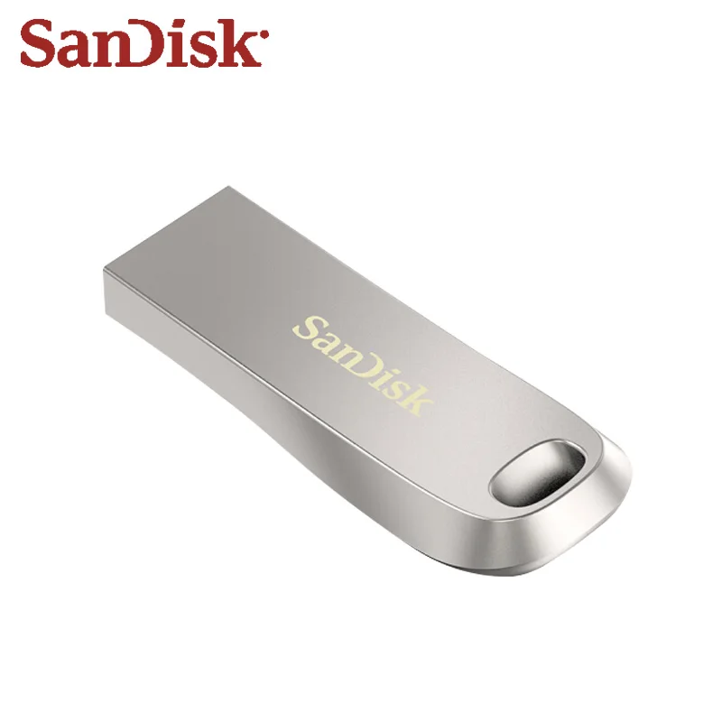 SanDisk 금속 USB 플래시 드라이브, 펜 드라이브, USB 3.1 암호 보호, 파일 메모리 스틱, U 디스크 복구, CZ74, 150 MB/s