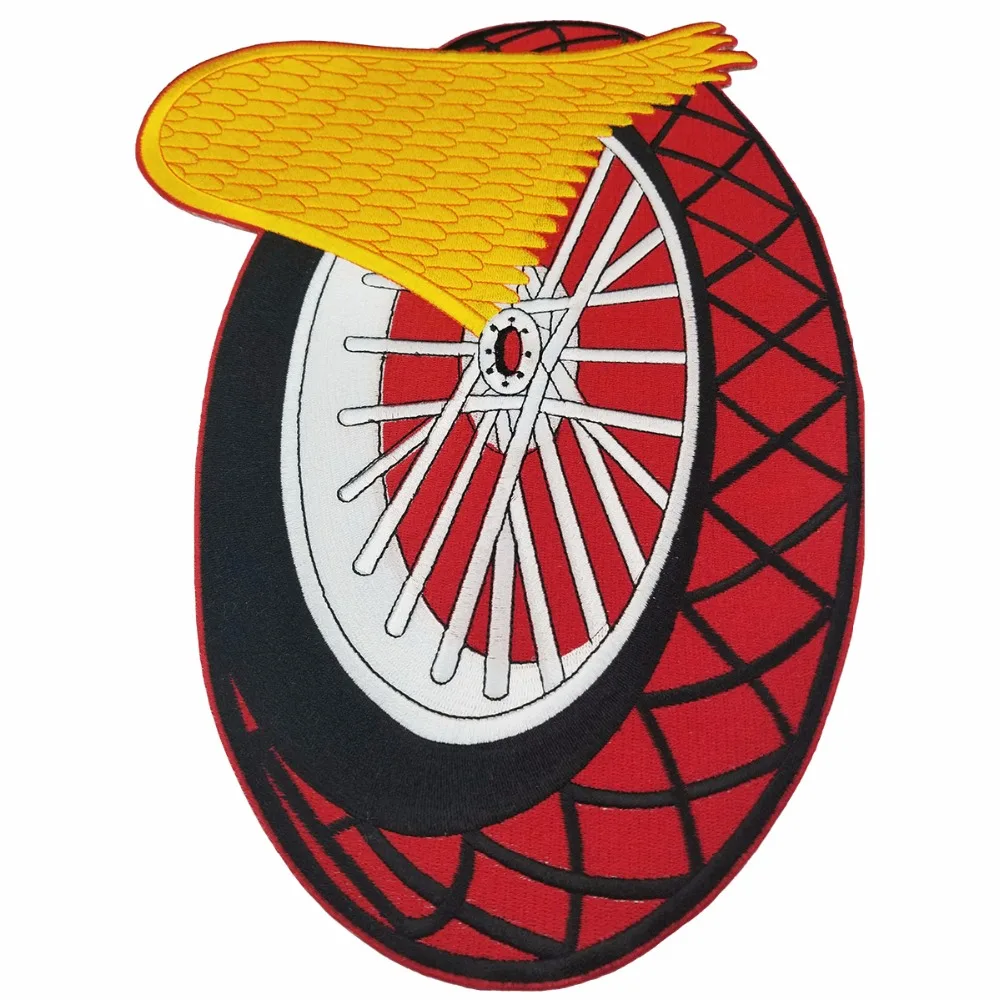 T41901 New Arrival WHEELS OF SOUL 1% Motorcycle Biker Embroidered Patch Iron On Jacket Vest Rider Badge Full Back Large Size Patch Free Shipping (3)