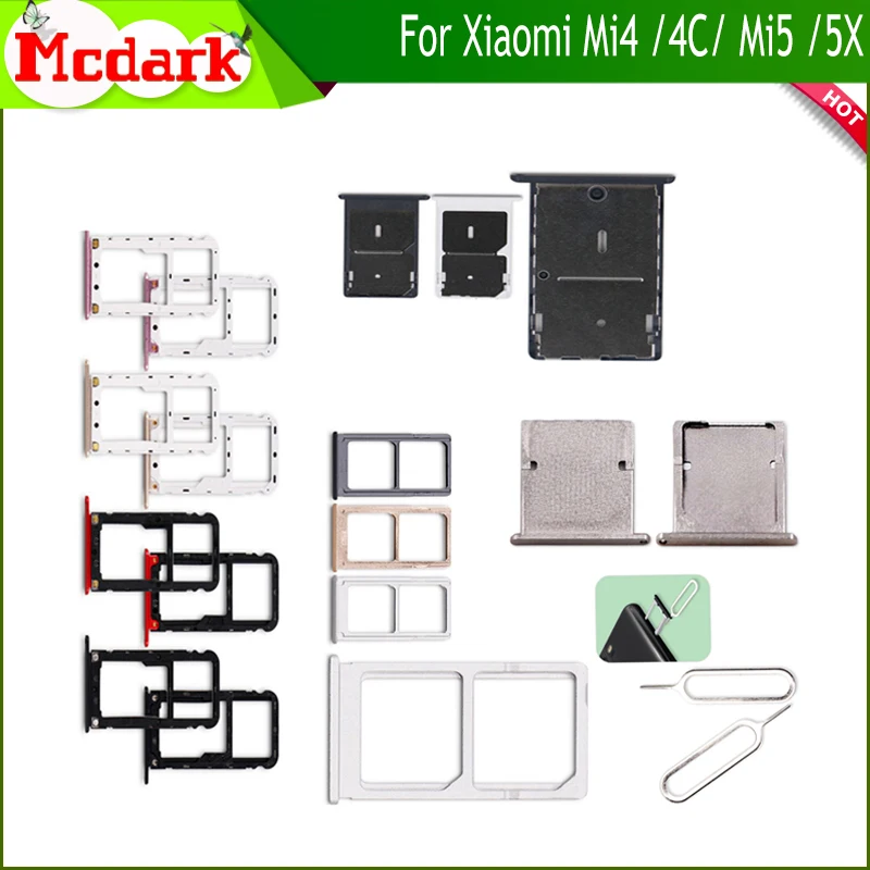 Держатель лотка для Micro SIM-карты Nano SIM Xiaomi Mi 5X A1 Mi5 адаптеры Sim-карт SD Mi4C 4I Mi4 +