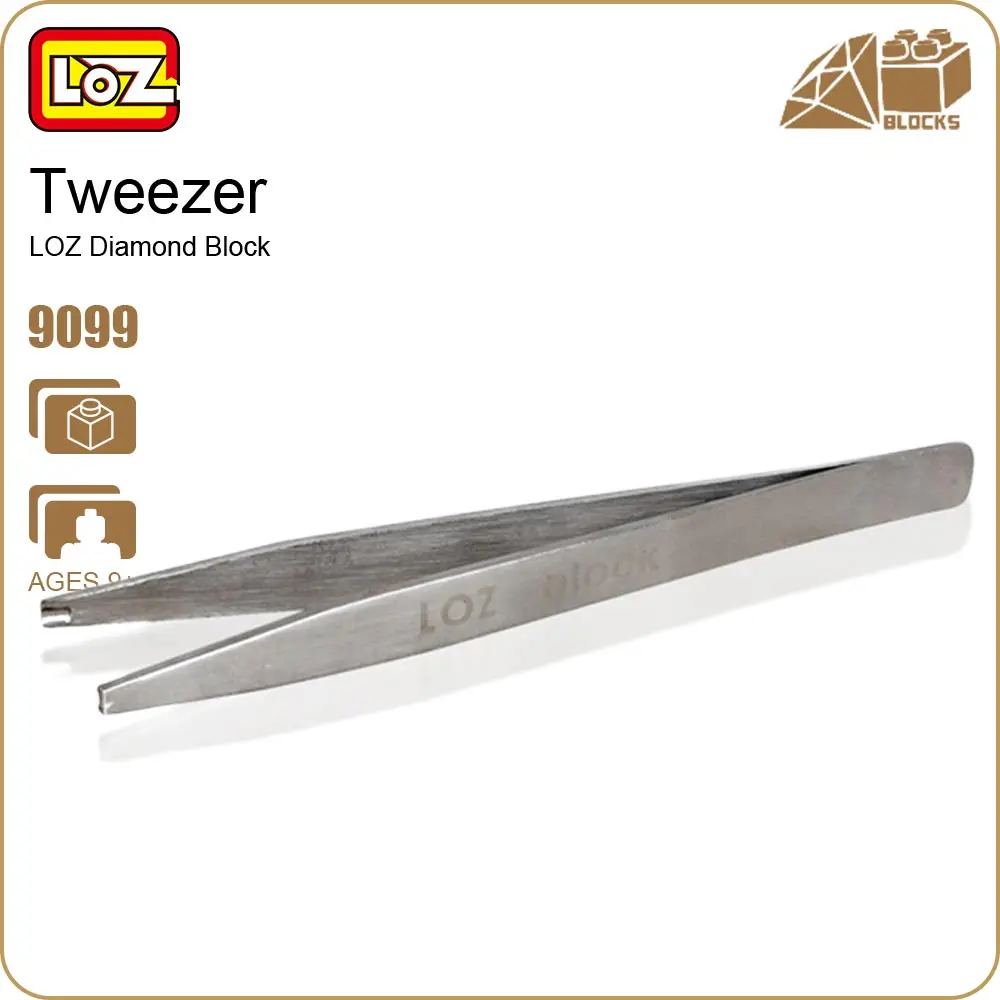 LOZ ideas Diamond Block Tweezer Designed Tool Kits Nano Micro Block Pixel Blocks Dedicated Tool font