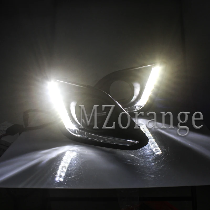 MZORANGE светодиодный DRL Дневной ходовой светильник для Suzuki Swift- аксессуары для стайлинга автомобилей DRL Автомобильная противотуманная фара реле Дневной светильник