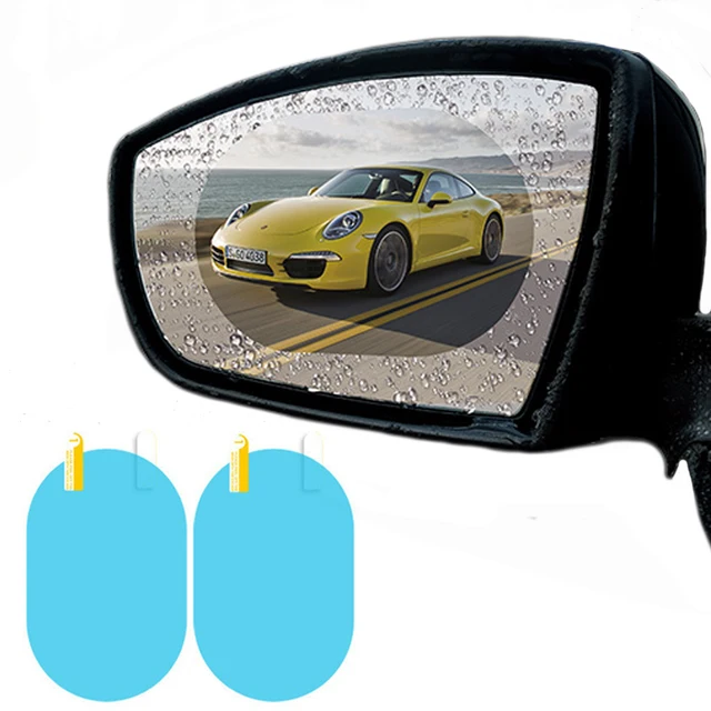 2PCS HD Car Rearview Mirror Protective Film Anti Fog Anti Glare Window