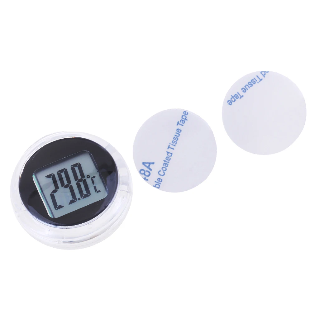 Motorcycle Bike Electronic Temperature Meter Gauge Mini Digital Thermometer  Waterproof Surface Shock Resistant