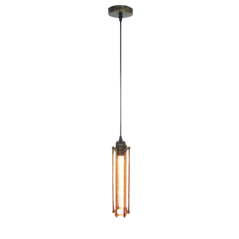 black iron hanging Northern American style pendant light lampara rh LOFT vintage pendant lamp for dining room restaurant (1)
