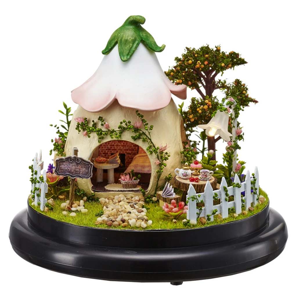 Children Adult Miniature Dollhouse Model Dust Cover Wooden Furnitures Dolls Houses Toys Children Adult Miniature Dollhouse Model Dust Cover Wooden Furnitures Dolls Houses Toys