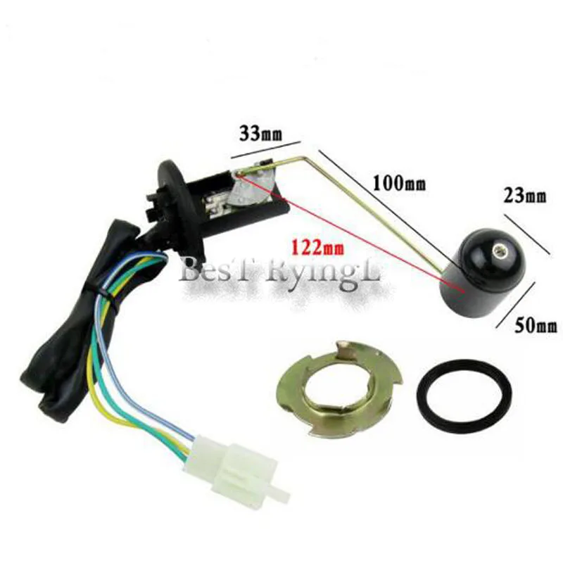 

Motorcycle Fuel Petrol Level Sender Unit Float Sensor Kit For 125-150cc GY6 Scooters Vehicles