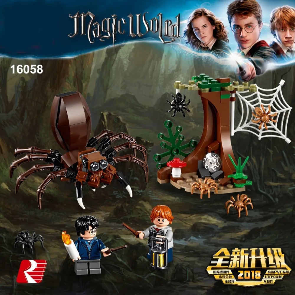 

Legoe Harry movie Potter Aragog's Lair spider web Ancient Architecture araneid Legoing Building Block Christmas gift Toy Lepins