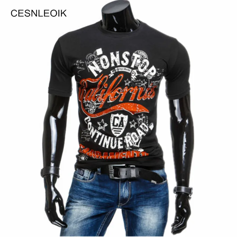 

T-Shirt Mens Men's Fashion Color Printing Shirt Short-Sleeve T Shirt Men Slim Men T-Shirt Print Tshirt XXL YT012