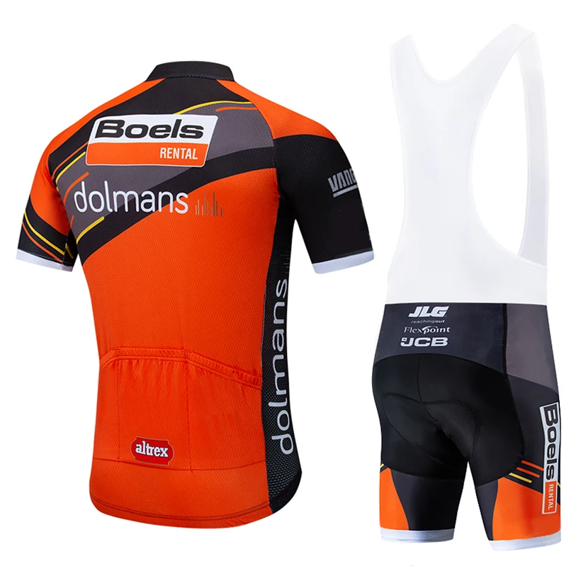 جديد 2019 Boels dolmans الدراجات فريق جيرسي 20D سراويل البيك القصيرة مجموعة سريعة الجافة Ciclismo الملابس الرجال الصيف برو الدراجات مايوه ارتداء