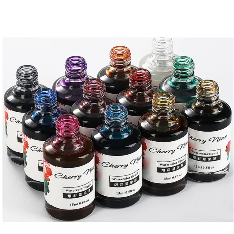 1 шт. 15 мл акварельные чернила лак для ногтей гель с рисунком цветения дымовой эффект мраморные пятна Lquid градиент Маникюр для женщин инструменты для красоты