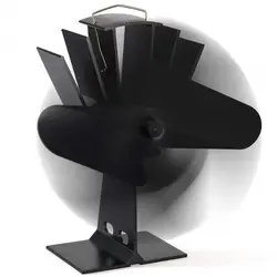 Плита вентилятор работает тепла полено горелка для камина теплые воздуха нагнетательный вентилятор 2-лезвия тихий угля/газ/LOG печи