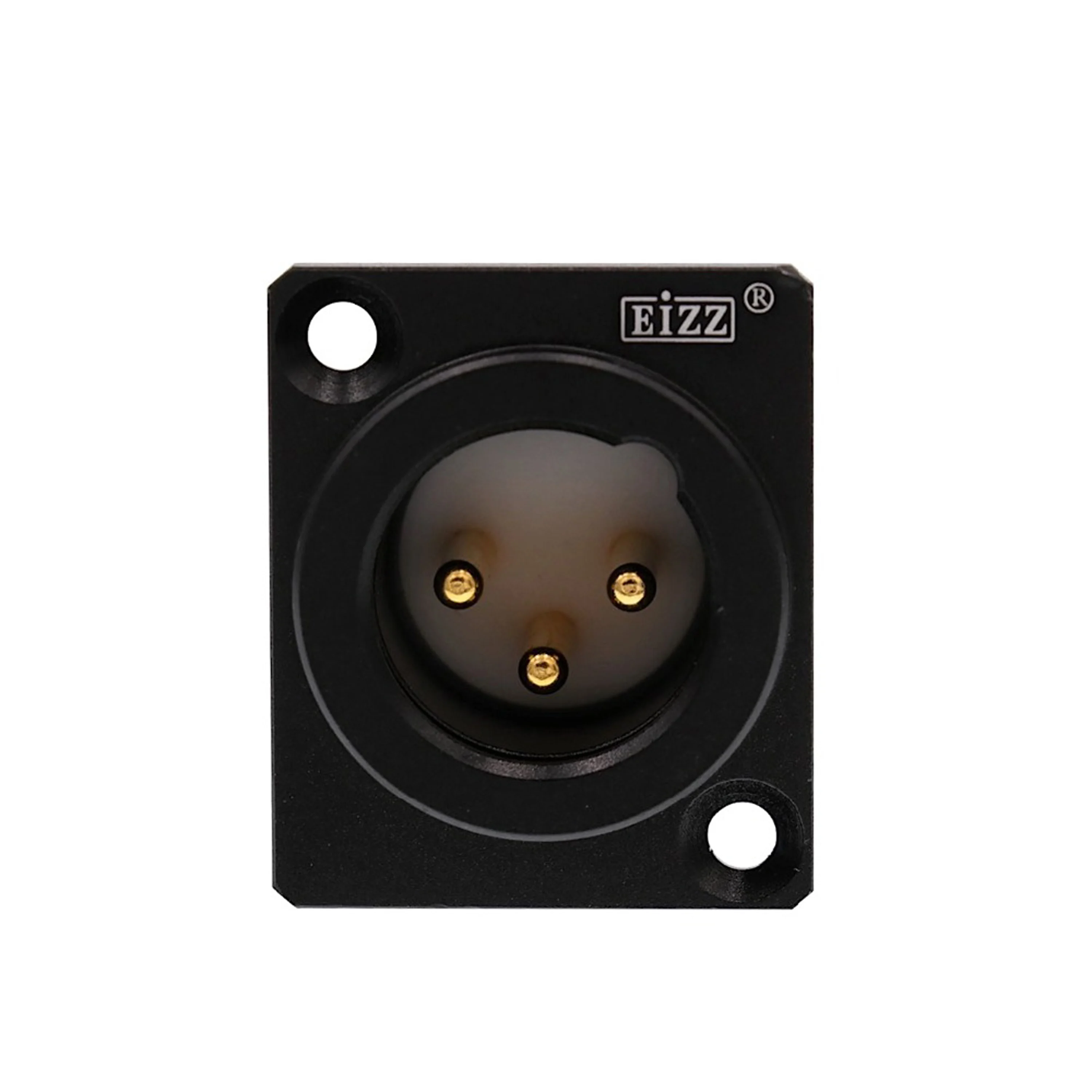 1 шт. XLR разъем EIZZ High End позолоченный медный тефлон XLR разъем для микрофона усилитель для наушников HiFi аудио DIY - Цвет: Male
