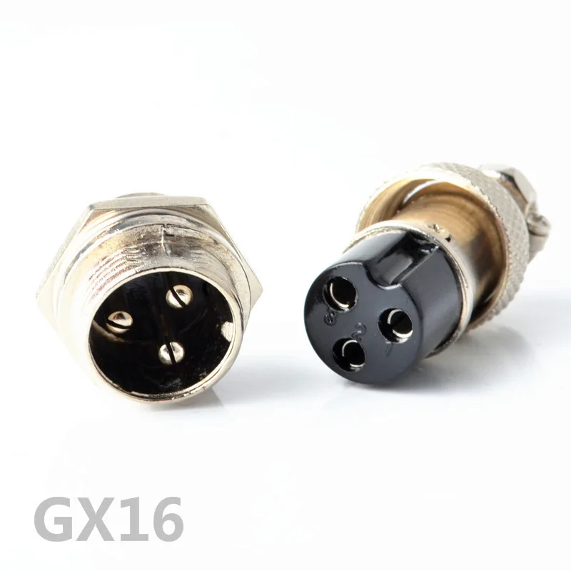 1 комплект GX16 16 мм Мужской и Женский провода Панель разъем круговой авиации