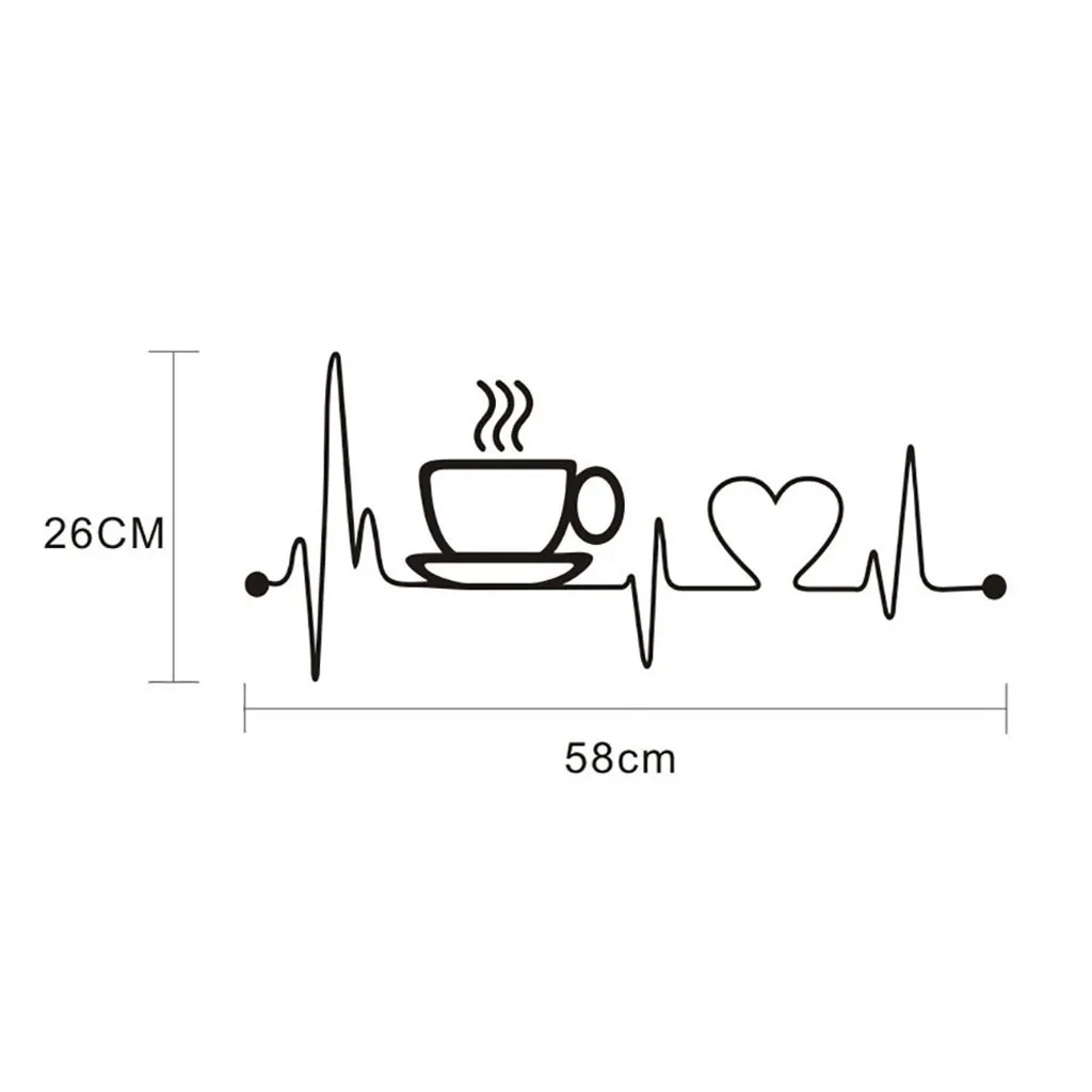 Кофейные чашки настенные наклейки красивый дизайн чайные украшение комнаты